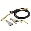 BISupply Hand Held Propane Torch Kit - 50in Handheld Torch with Hose and Burners
