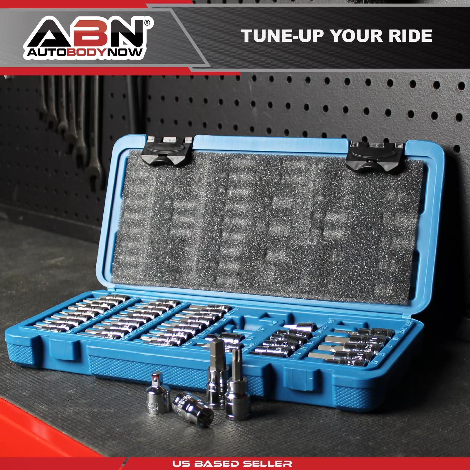 Master Combination Torx Bit Socket Set - 45pc SAE and Metric Hex Socket Set