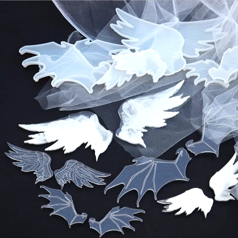 Transparent UV Resin Mold Bat Wings Jewelry Molds UV Resin Molds DIY Handcraft for Making Jewelry