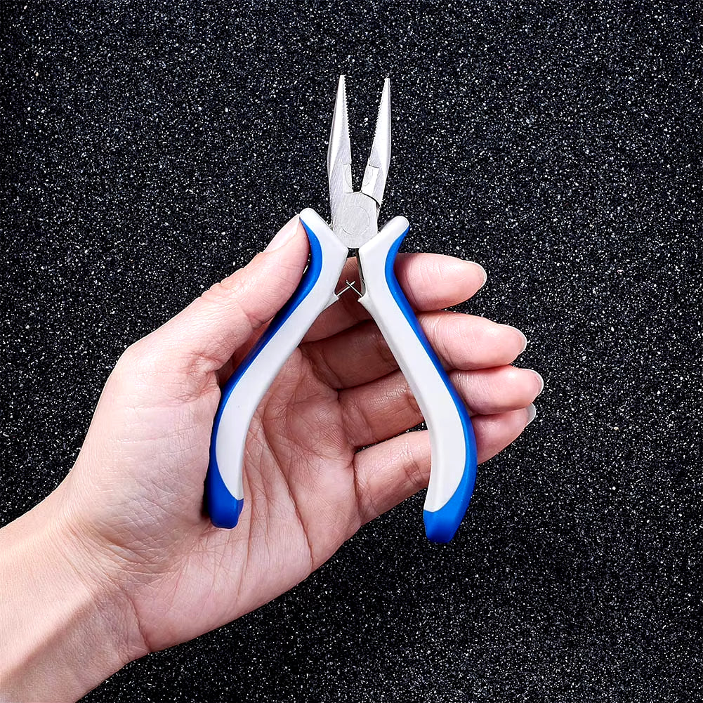 Jewelry Pliers DIY Tool Sets round Nose Plier Wire Cutter Pliers Bent Nose Side Cutting Pliers Jewelry Making Tools Carbon Steel