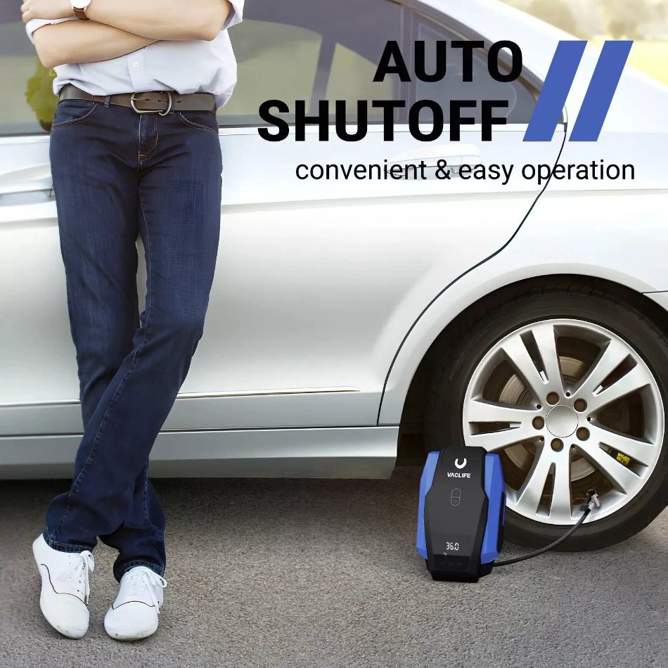 Car Tire Inflator Electric Pump Auto 12V Heavy Duty Portable Air Compressor