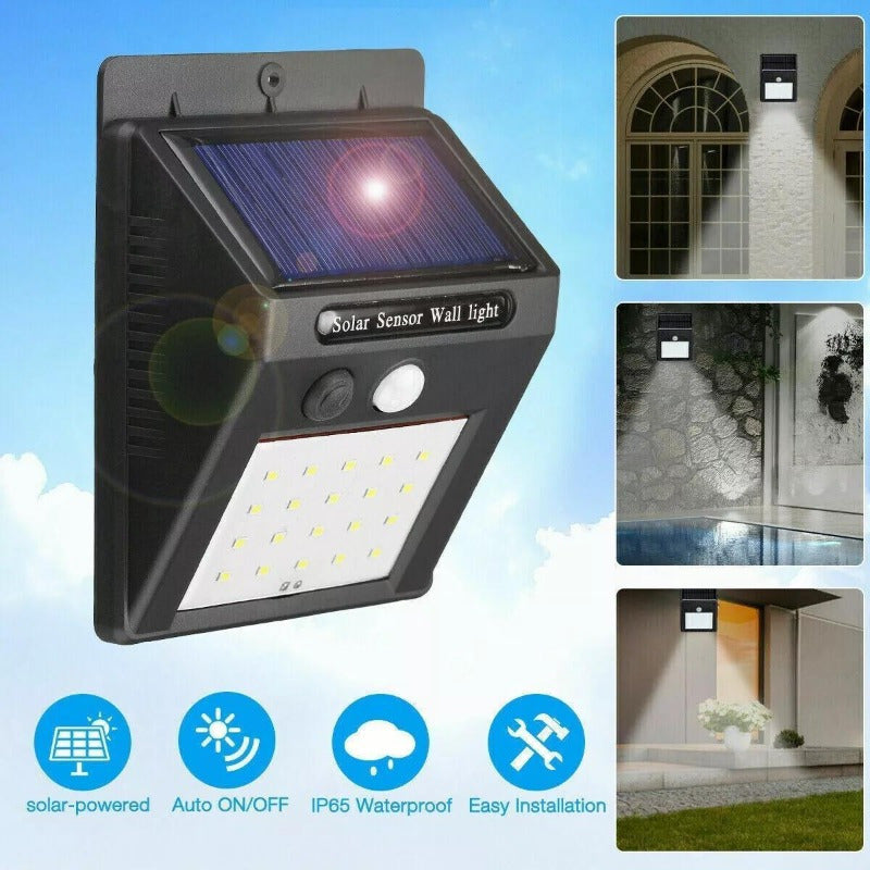 4 LED Solar Outdoor Light Motion Sensor Garden Yard Home Lamp