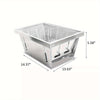 Portable Foldable BBQ Grill Charcoal Stove Outdoor Camping Cooker