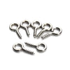 200Pcs Small Tiny Mini Eye Pins Eyepins Hooks Eyelets Screw Threaded Gold Color Clasps Hooks Jewelry Findings for Making DIY