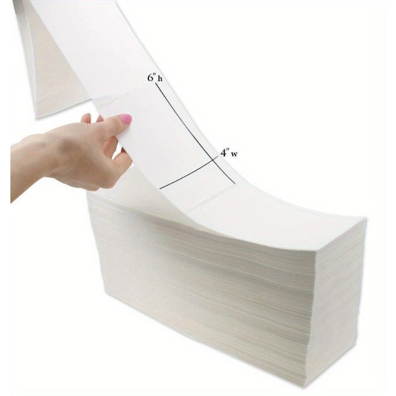4000 Fanfold 4" x 6" Direct Thermal Labels. Shipping / Barcode Labels Zebra UPS