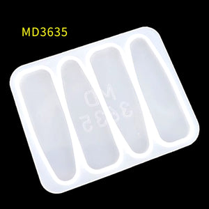 Handmade Barrettes Silicone Epoxy Resin Molds DIY Hair Pin Acrylic Mold Alligator Hair Clip Molds Jewelry Handmade Making Tools