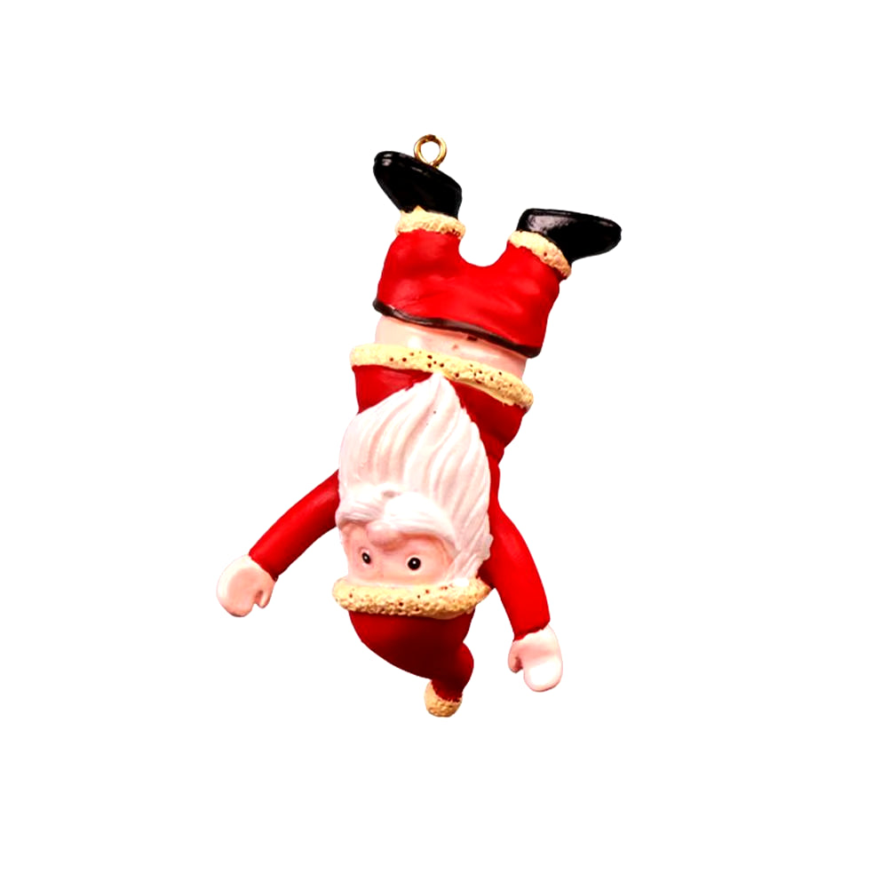 Playful Santa Claus Resin Pendant Naked Butt Santa Christmas Ornaments Chirstmas Tree Hanging Pendants Xmas Decoration for Home