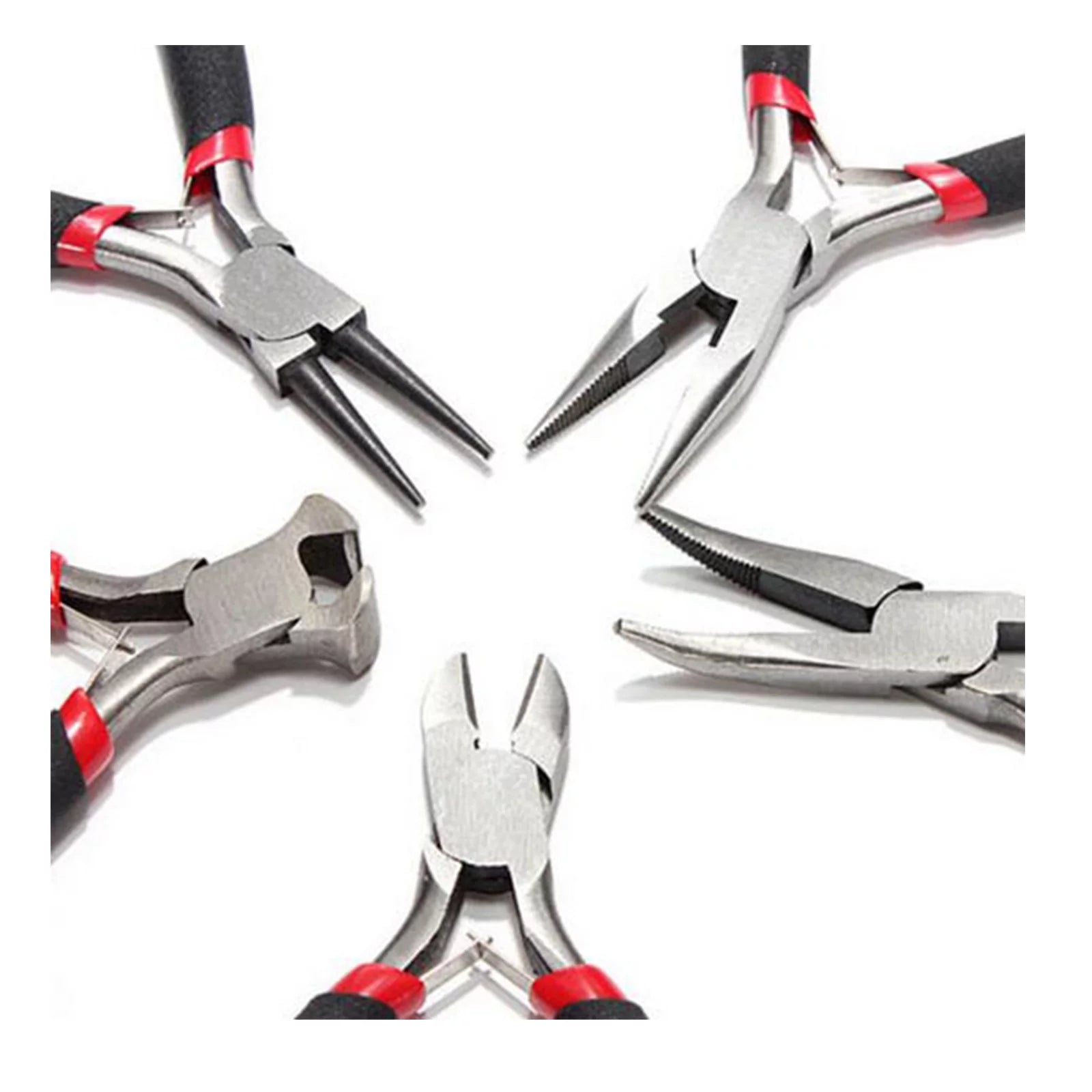 5Pcs Jewelers Pliers Set Jewelry Making Beading Wire Wrapping Hobby