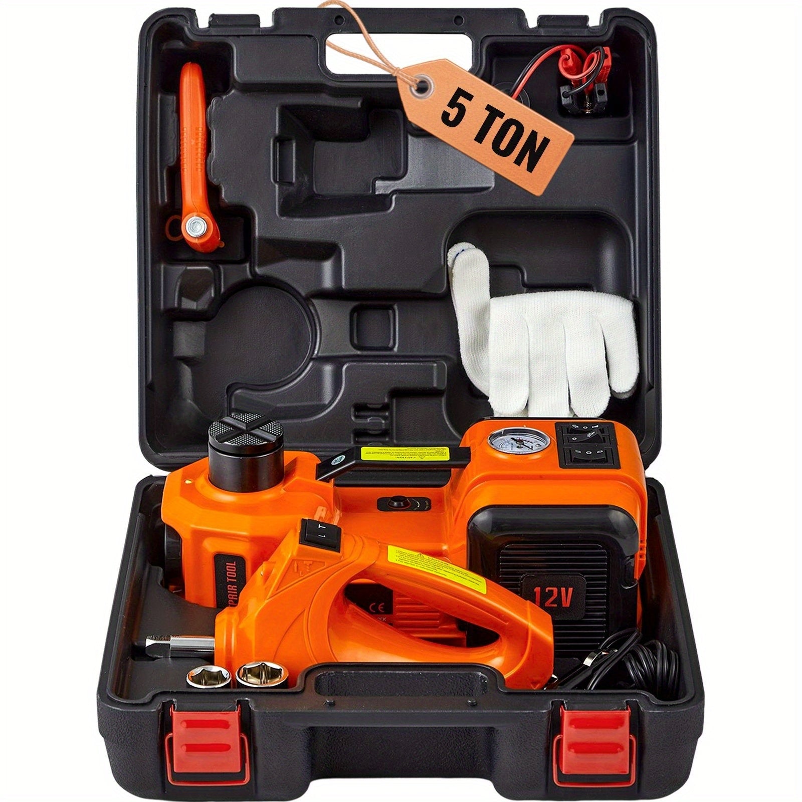 5-Ton Electric Car Jack & Impact Wrench