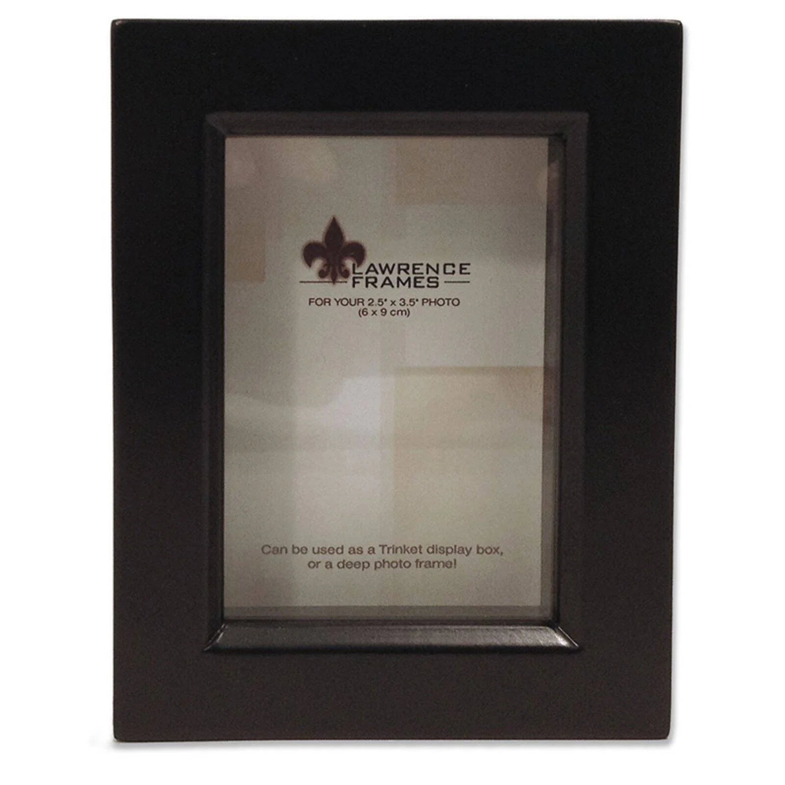 5" X 7" Wood Treasure Box Shadow Box Picture Frame Black (795057)