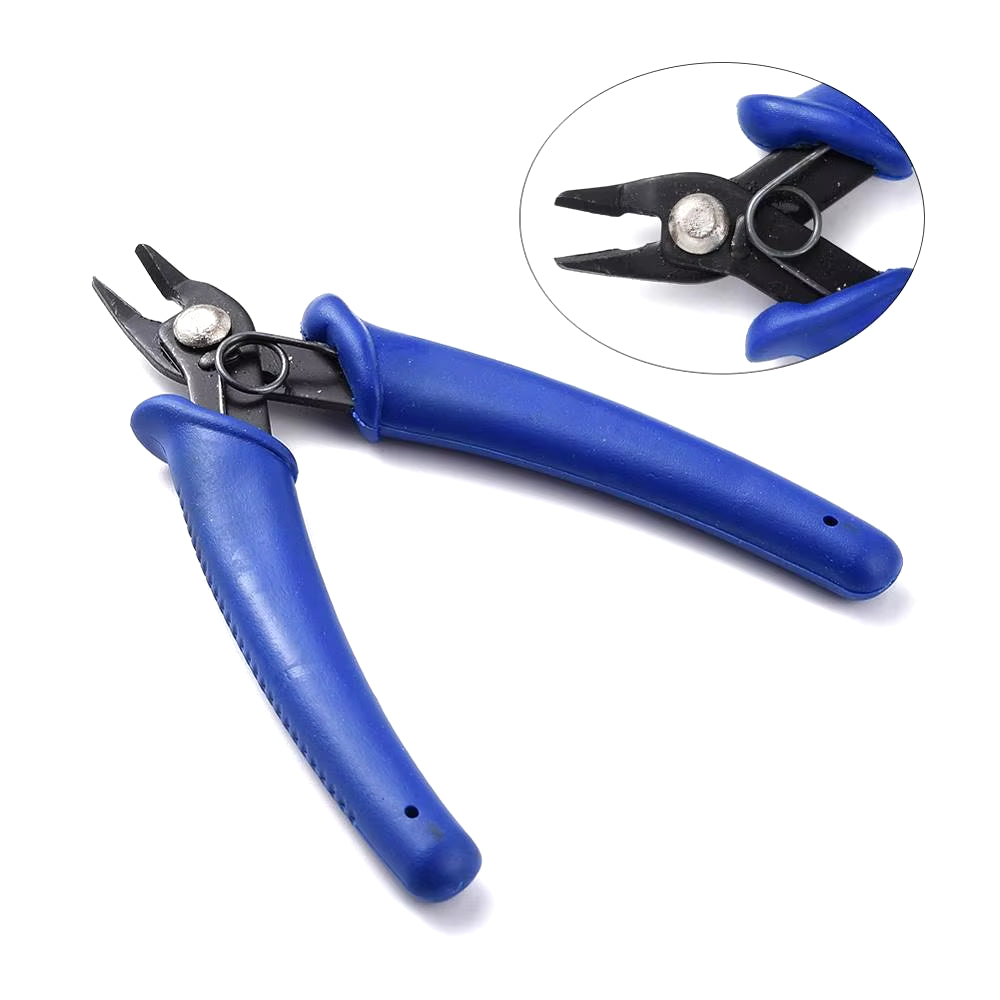 1Pcs Steel Wire Cutter Plier Micro Tube Beads Crimper Crimping Pliers Jewelry Making Tools 130X65X10.5Mm