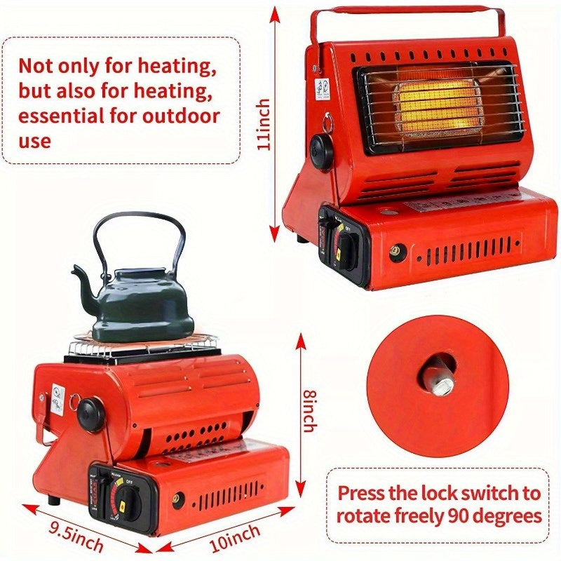 Camping Emergency Butane Heater Double Coherent Heat Source Survival Tools NEW