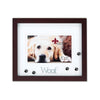 Walnut Wood 4X6 Woof Picture Frame - Matted Shadow Box Dog Frame 565564