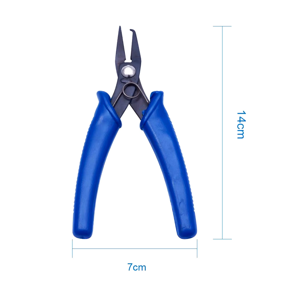 1Pcs Steel Wire Cutter Plier Micro Tube Beads Crimper Crimping Pliers Jewelry Making Tools 130X65X10.5Mm