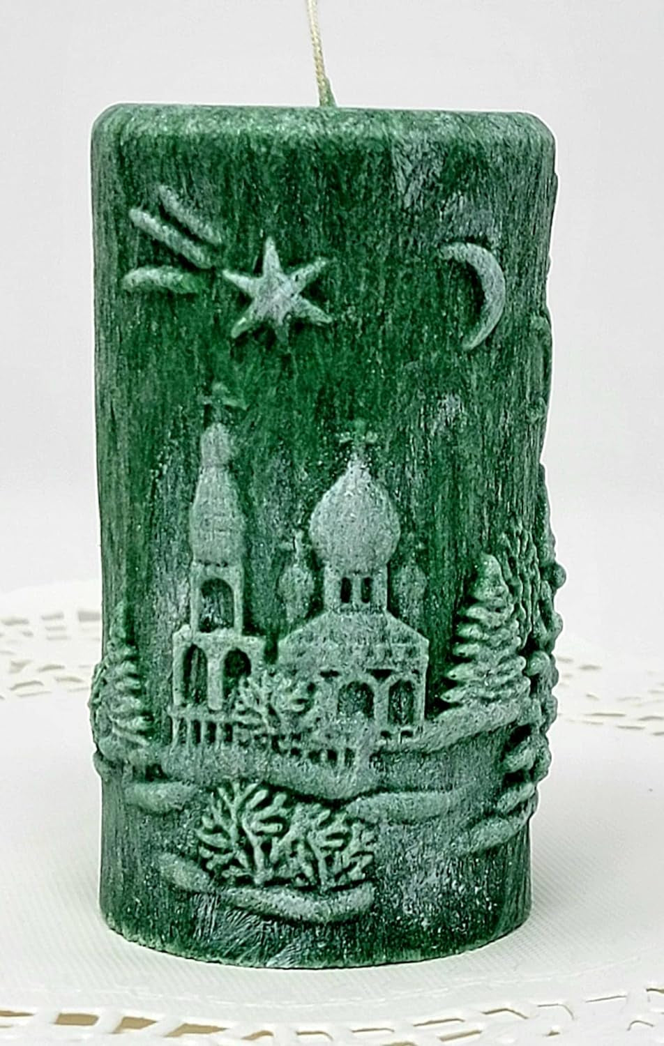 Christmas Scene Candle | Christmas Candle | Holiday Candle | Design Candle (Red)