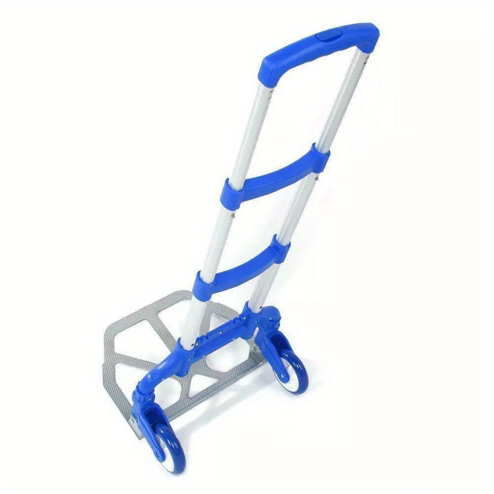 Folding Luggage Cart Hand Trolley for Travel & Shopping - 170lb Capacity