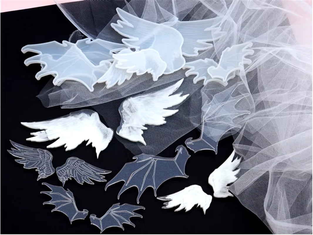 Transparent UV Resin Mold Bat Wings Jewelry Molds UV Resin Molds DIY Handcraft for Making Jewelry