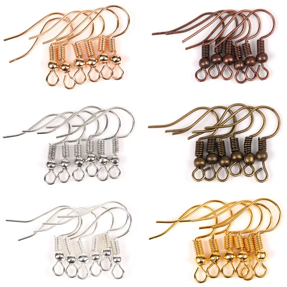 100Pcs/Lot 20X16Mm Iron Earrings Clasps Hooks Jewelry Making DIY Findings Accessories Iron Hook Earwire Jewelry