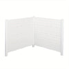 2-Pack Outdoor Privacy Screens - White Vinyl, 46'' x 47'' Huntersville Kit