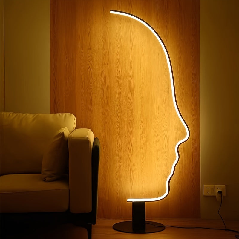 Ep Light Face Floor Lamp RGBCW Led Minimalist Floor Lights For Bedroom, Living Room, Dining Room