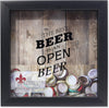 10X10 Black Beer Cap Holder Shadow Box