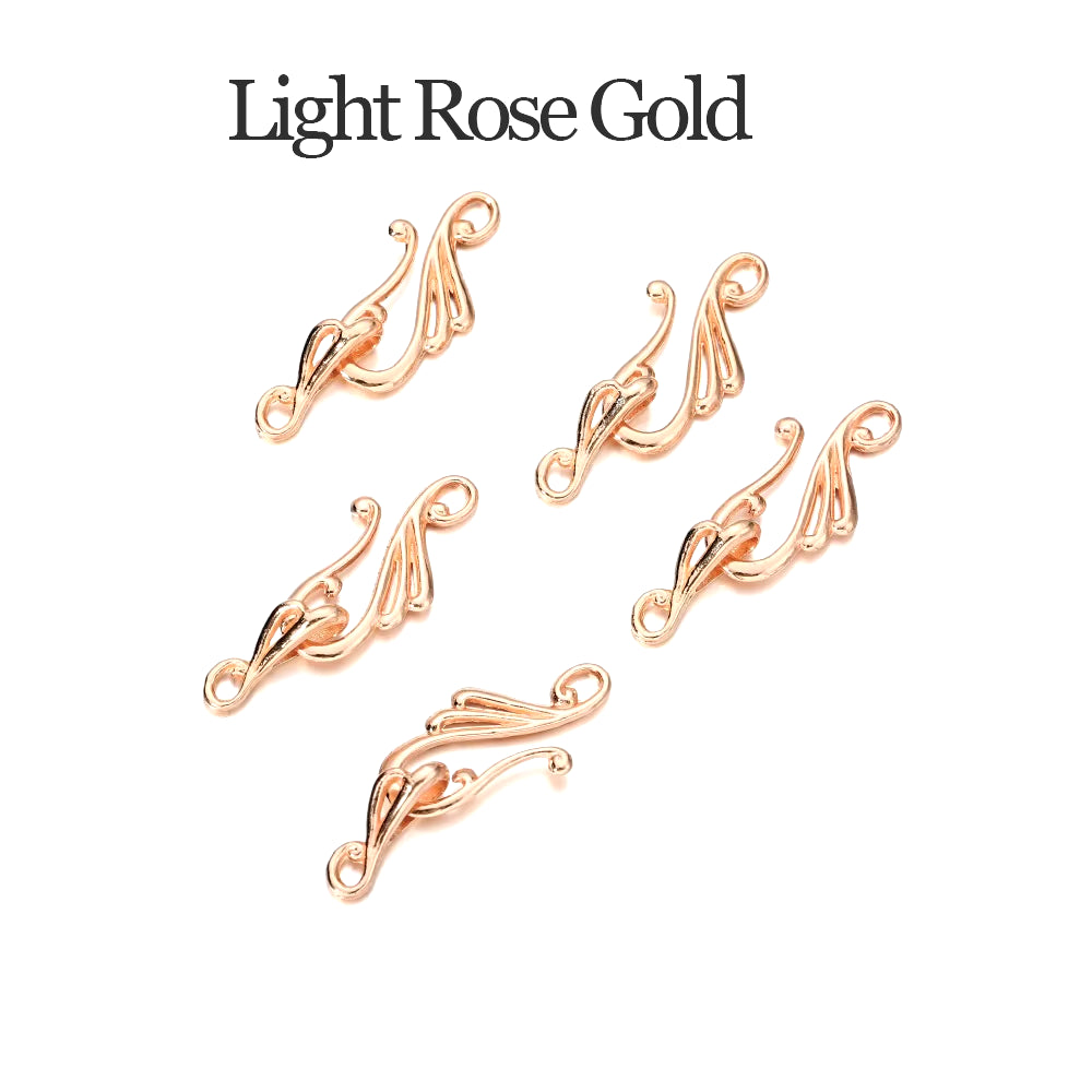 10Pcs Antique Bronze Gold Musical Note Shape Zinc Alloy Toggle Clasps Hooks for Necklace Bracelet Jewelry Making Supplies DIY