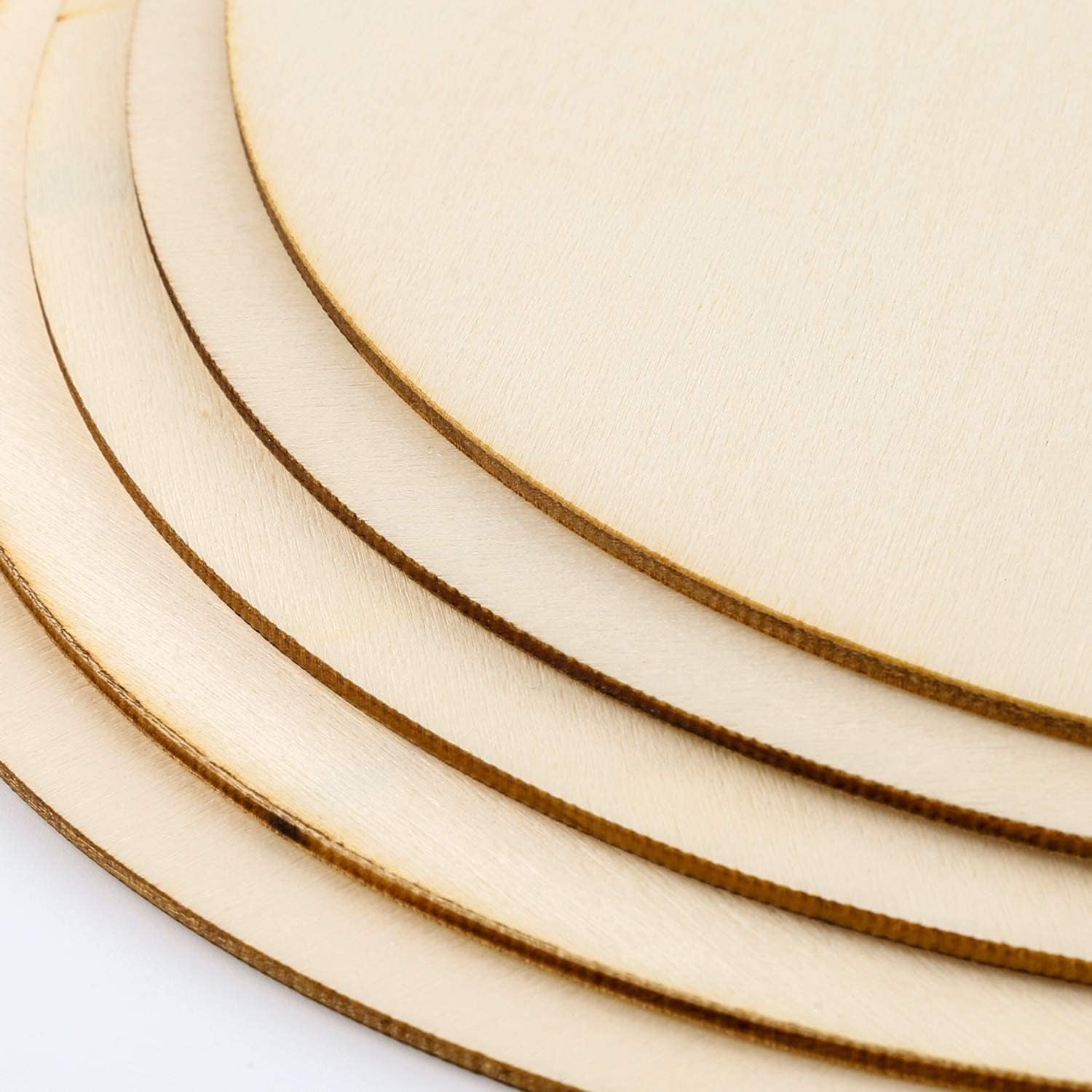 10 Inch Pack of 5 Wooden Discs round Unfinished Wooden Discs Cutouts for DIY Wooden Circle Sign