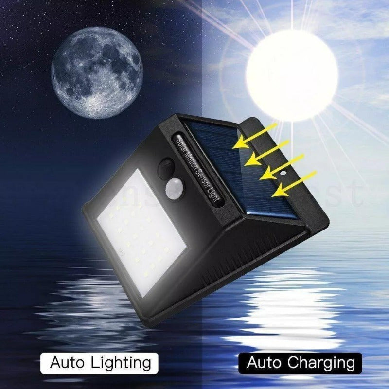 4 LED Solar Outdoor Light Motion Sensor Garden Yard Home Lamp