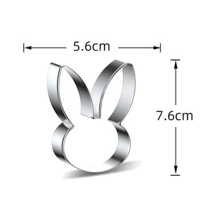 Easter Bunny Cookie Cutter Moulds Rabbit Egg Carrot Biscuit Press Stamp Molds DIY Baking Tool Happy Easter Party Cake Decorating