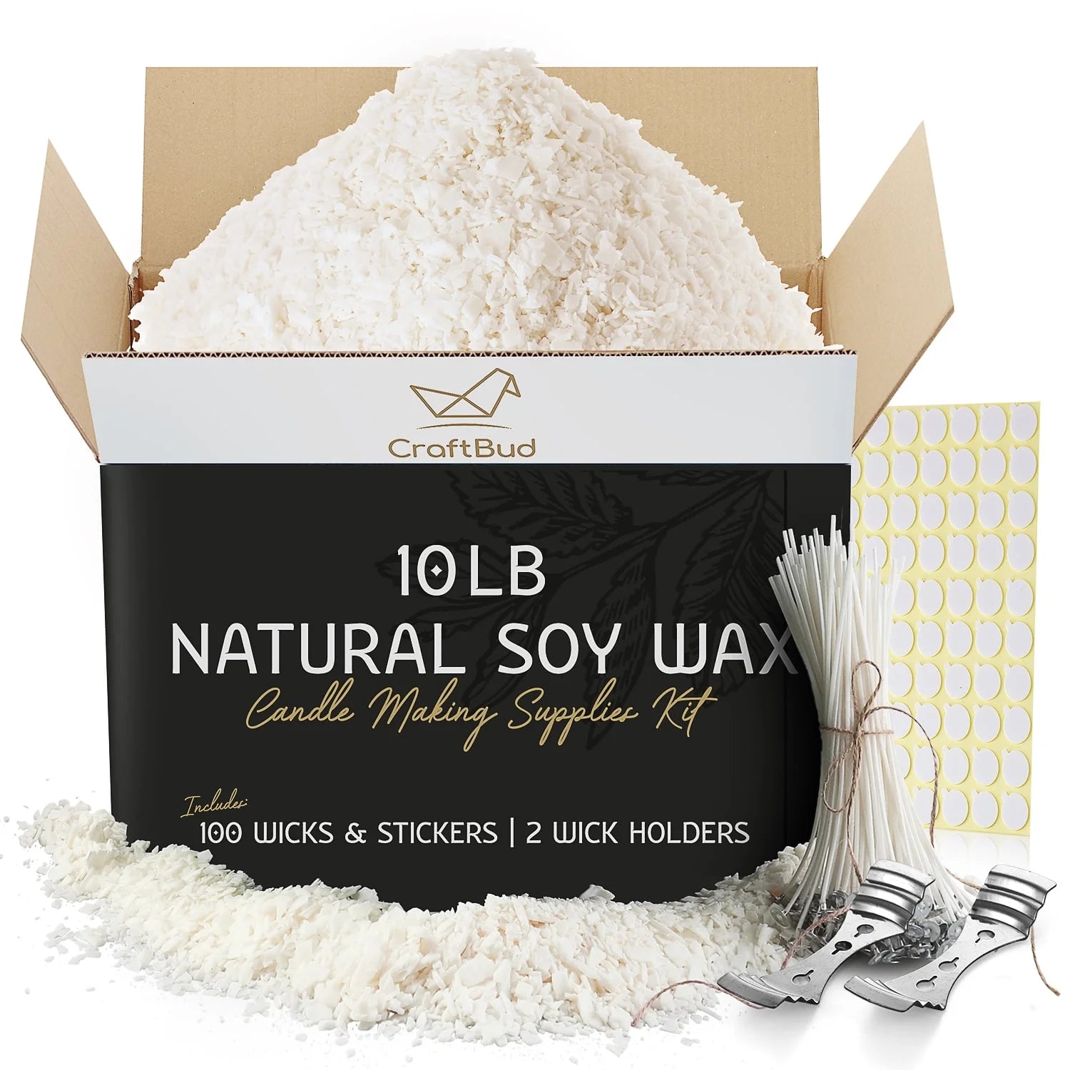 DIY Candle Wax Kit, 10 Lbs. Soy Candle Wax for Candle Making with Candle Making Supplies