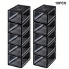 10Pack Shoe Box Stackable Magnetic Drop-Front Sneaker Container Storage Case XL
