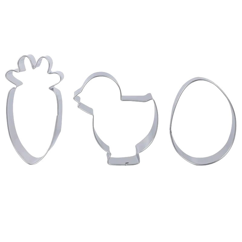 Easter Bunny Cookie Cutter Moulds Rabbit Egg Carrot Biscuit Press Stamp Molds DIY Baking Tool Happy Easter Party Cake Decorating