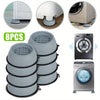 8PCS Anti Vibration Washing Machine Mats Support Anti-Slip Rubber Feet Base Universal Silicone Pads Suitable For Washer/Dryer