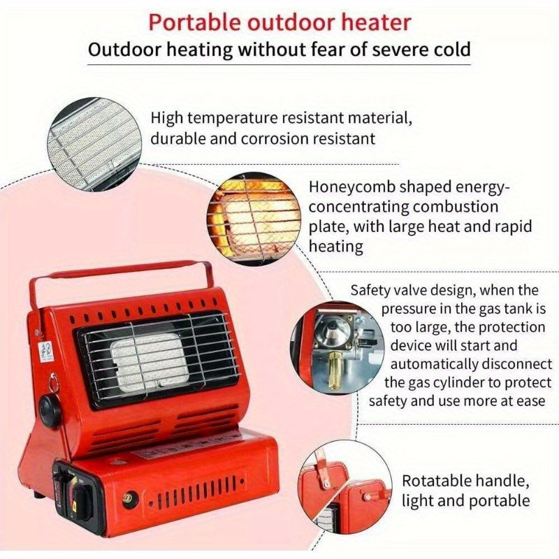 Camping Emergency Butane Heater Double Coherent Heat Source Survival Tools NEW