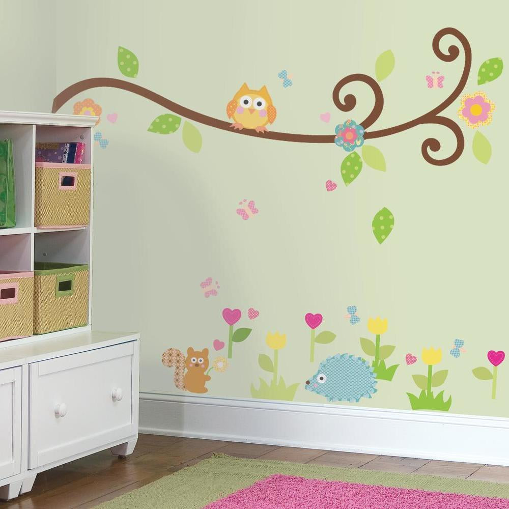 Scroll Tree Branch Wall Decals