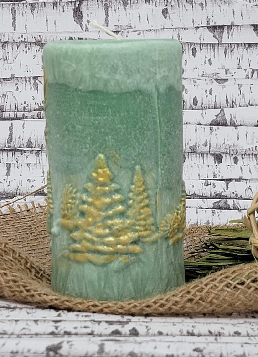 Christmas Scene Candle | Christmas Candle | Holiday Candle | Design Candle (Red)