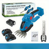 2-in-1 Cordless Hedge Trimmer and Weed Trimmer - 21V Handheld Electric Shrub Trimmer with 2 Rechargeable Batteries & Charger | Men's Garden Tool