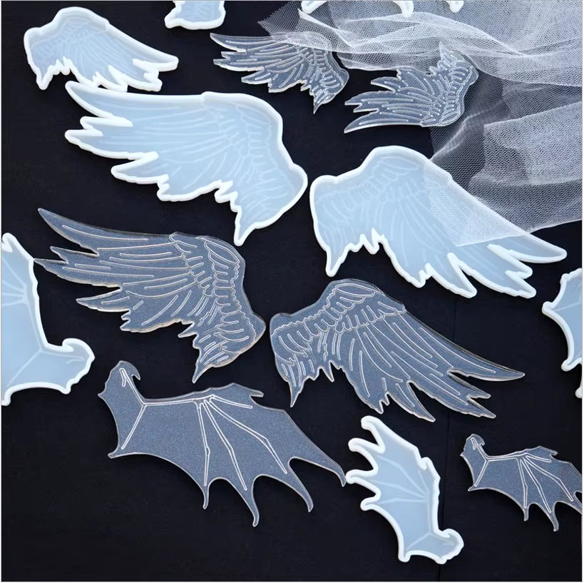 Transparent UV Resin Mold Bat Wings Jewelry Molds UV Resin Molds DIY Handcraft for Making Jewelry