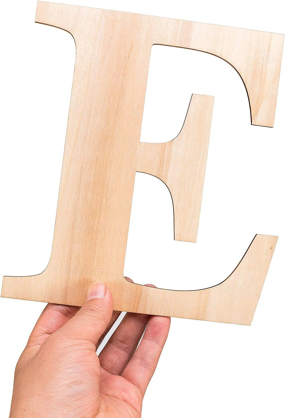 Welcome Wood Letters 8 Inch Unfinished Wood Sign Large Letter Cutouts Wooden Decoration for Home Porch Sign Wedding Party Classroom