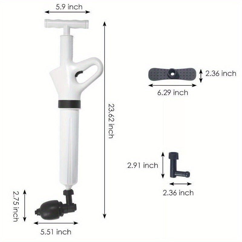 Air Drain Blaster Pressure Pump Cleaner High Pressure Pipe Opener Toilet Plunger