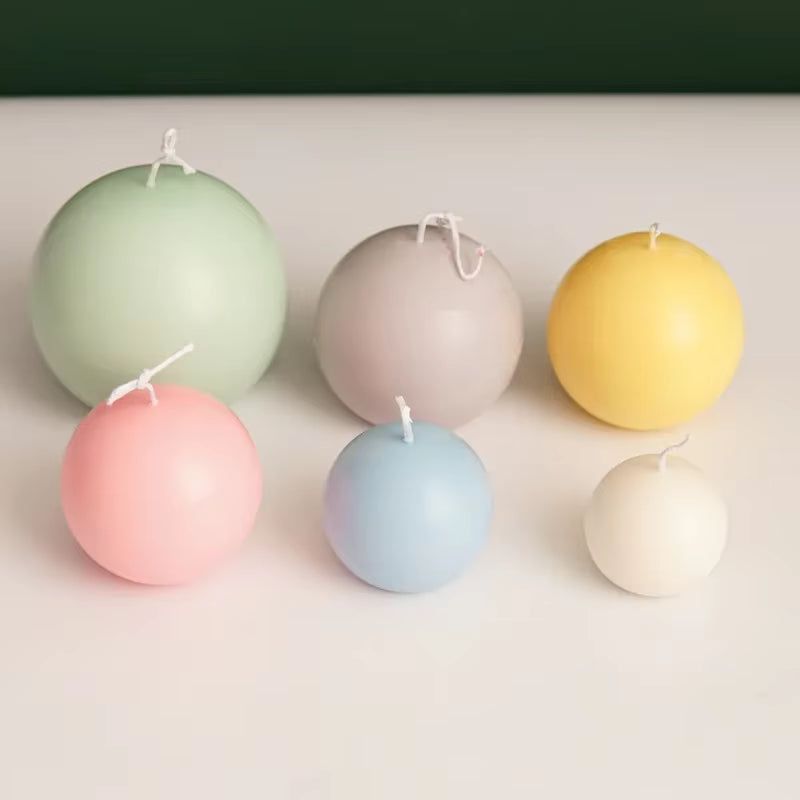 5-8Cm Spherical Candle Plastic Mold Home Decor Diy Craft Candle Making Supplies Pc Acrylic Mould Kit Holiday Party Gift