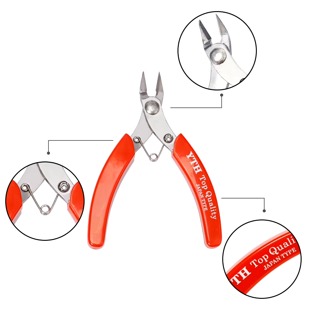 Stainless Steel Side Cutting Pliers Jewelry Pliers Tools & Equipment Kit for DIY Jewelry Making Accessories