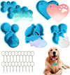 6PCS Dog Bone Shaped Tag Molds for Resin,Cat Tag Heart Keychain Silicone Resin Molds with 20PCS Key Rings,Resin Tag Molds for DIY Crafts Homemade…