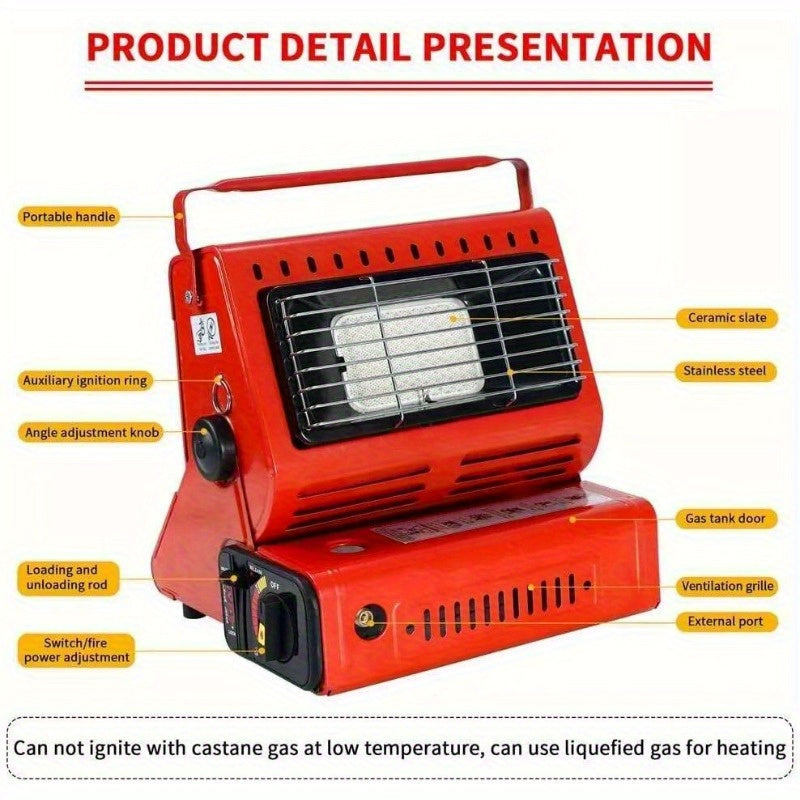 Camping Emergency Butane Heater Double Coherent Heat Source Survival Tools NEW