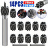 14Pcs 3/8" Double Sided Spot Weld Cutter Remover Drill Bit Welder Cut Rotary Kit Tools & Workshop Equipment High-Speed Steel