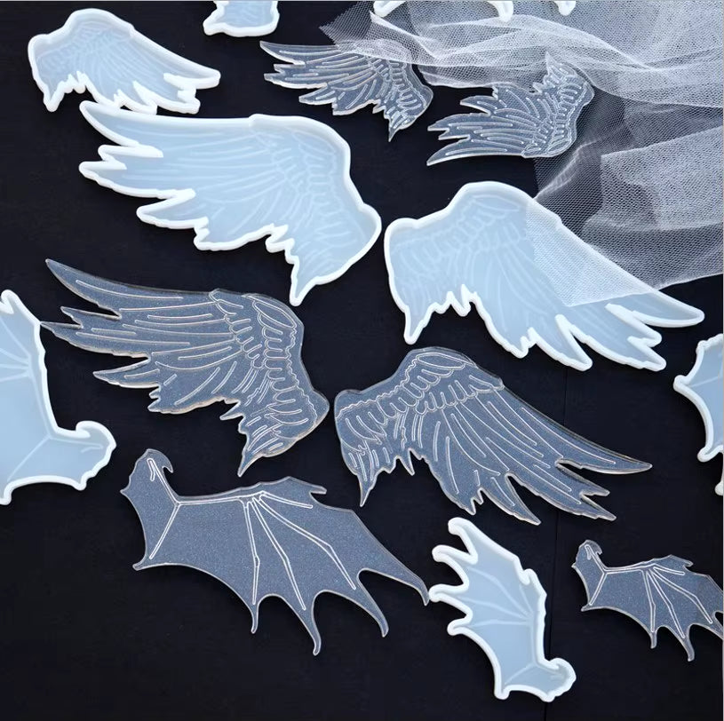 Transparent UV Resin Mold Bat Wings Jewelry Molds UV Resin Molds DIY Handcraft for Making Jewelry