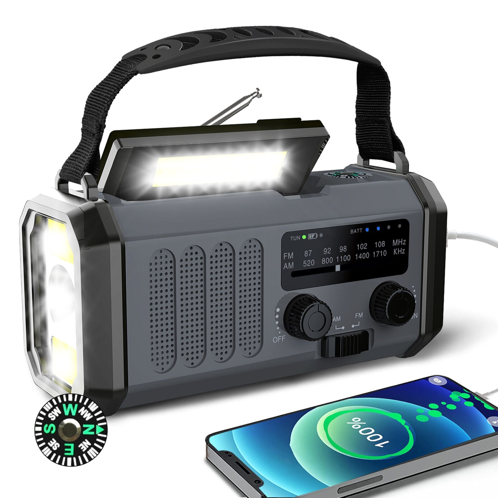 Multifunctional Portable Emergency Radio AM/FM