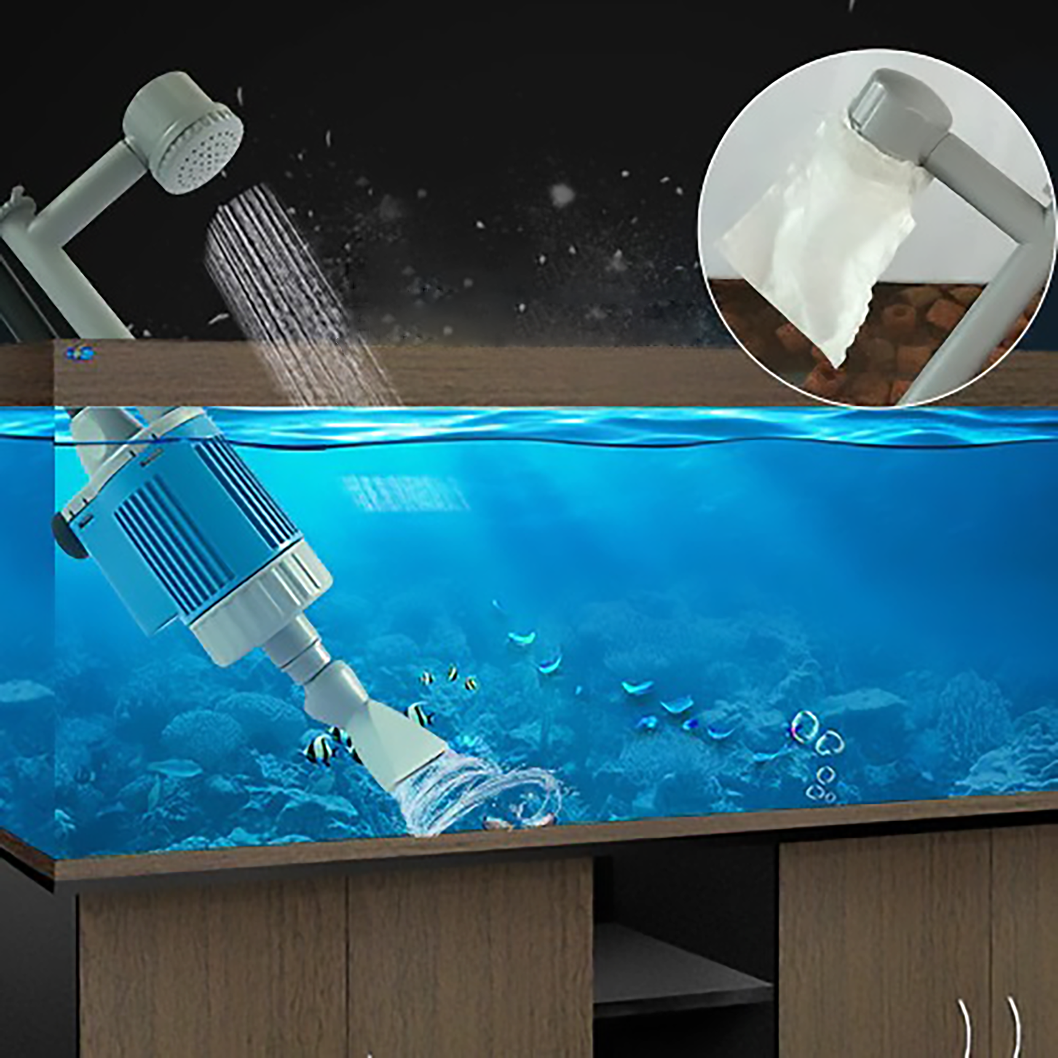 fish tank cleaner_gravel vacuum_aquarium vacuum_fish tank vacuum_aquarium cleaner_DIYlife-today