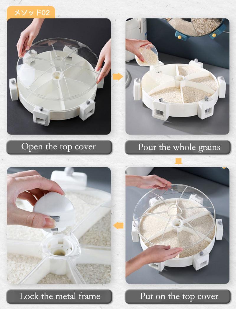 Food Storage Container_ Kitchen Storage Containers_Food containers_Airtight container_Cereal container_Rice dispenser_Pantry storage containers_DIYlife-today