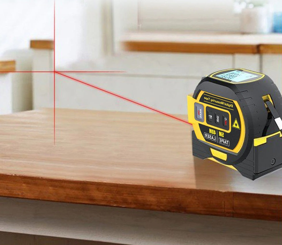 3 in 1 LCD Laser Tape Measure